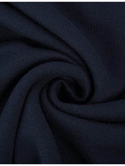 PJ PAUL JONES Men's Quarter Button Argyle Knitted Pullover Stand Collar Pullover Sweater