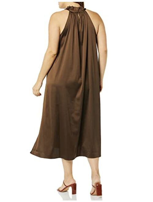 The Drop Women's Arlette Silky Stretch Halter Maxi Dress