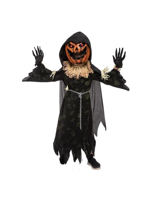 Spooktacular Creations Halloween Child Unisex Wicked Pumpkin costume Set, Scary Pumpkin Kids costume for Halloween Cosplay