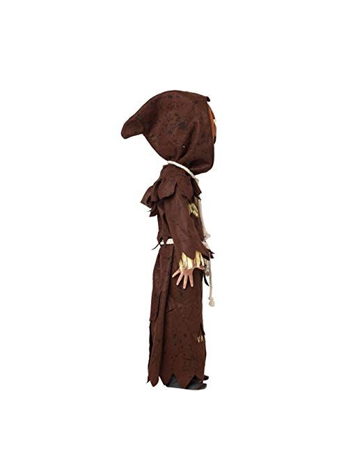 Spooktacular Creations Scary Scarecrow Pumpkin Bobble Head Costume w/Pumpkin Halloween Mask for Kids Role-Playing