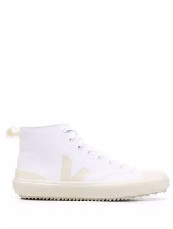 logo-patch high-top sneakers