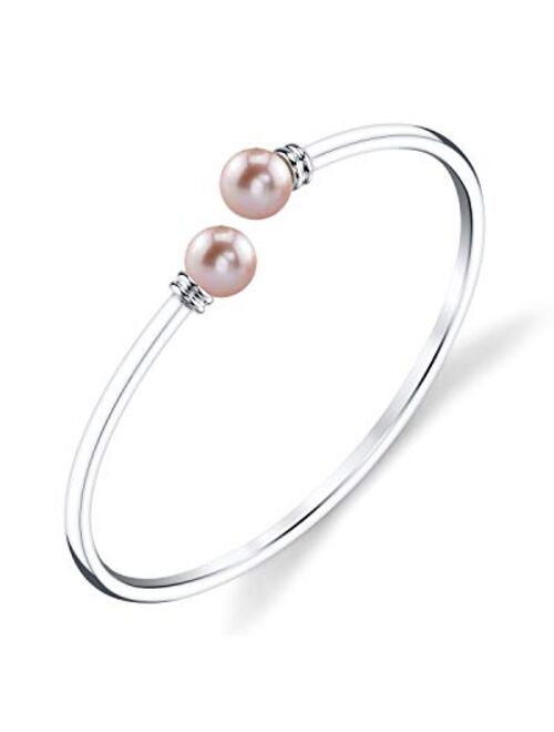 THE PEARL SOURCE 8-9mm Genuine Freshwater Cultured Pearl Jackie Bracelet for Women