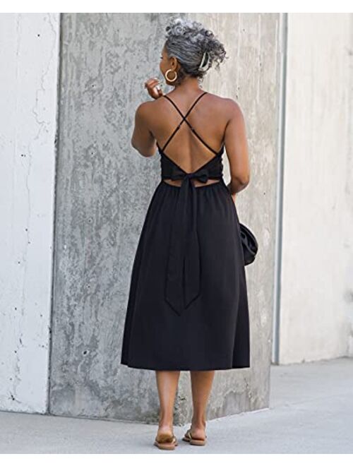 The Drop Women's Black Faux Wrap Midi Dress by @thetennillelife_