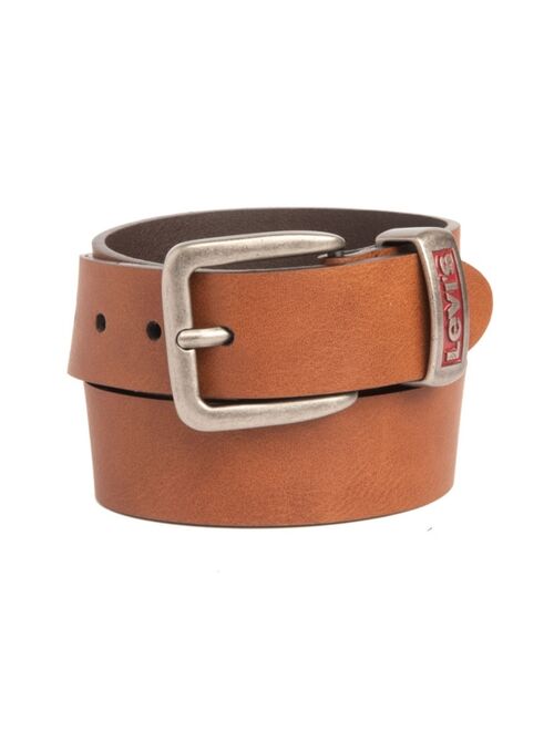 LEVI'S Big Boys Casual Jean Belt with Engraved Metal Keeper