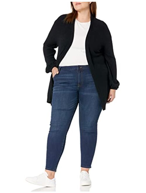 The Drop Women's Mirabelle Long Bell Sleeve Open Front Cozy Cardigan