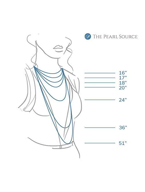 THE PEARL SOURCE 14K Gold Round White Freshwater Cultured Pearl Double Strand Necklace, Bracelet & Earrings Set in 16" Choker Length for Women