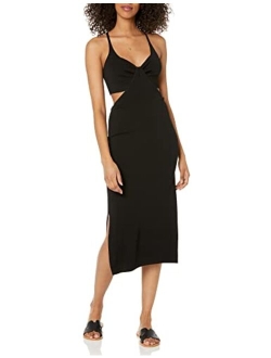 Women's Zuri Fitted Cut-out One Shoulder Maxi Sweater Dress