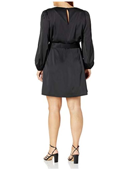 The Drop Women's @shopdandy Belted Silky Stretch Dress