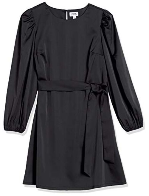 The Drop Women's @shopdandy Belted Silky Stretch Dress