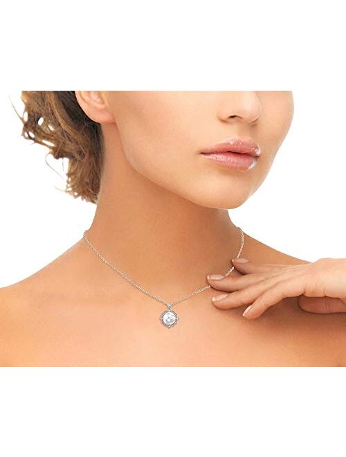Pearl Pendant with White South Sea Cultured Pearl Lea Pearl and 14K Gold Pendant Necklace for Women - THE PEARL SOURCE