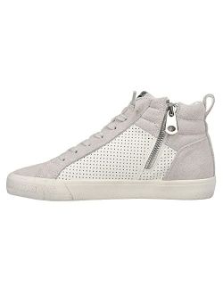 Womens Lester Perforated High Sneakers Shoes Casual - Grey