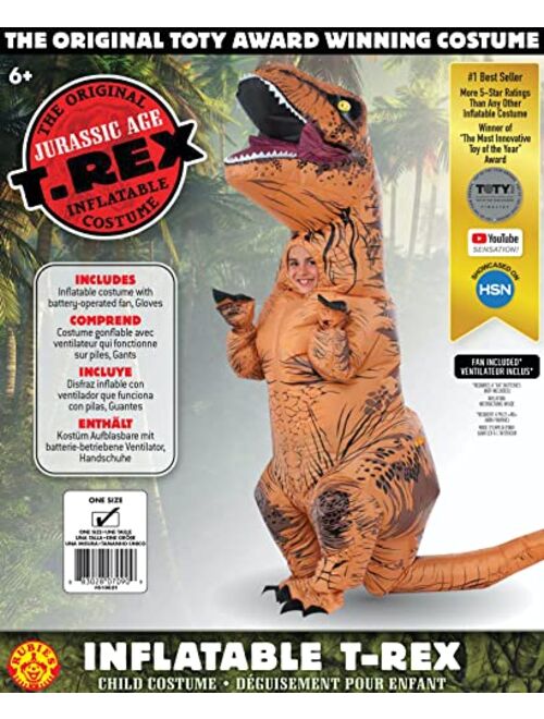 Rubie'S Rubies Child's The Original Inflatable Dinosaur Costume, T-Rex, Small