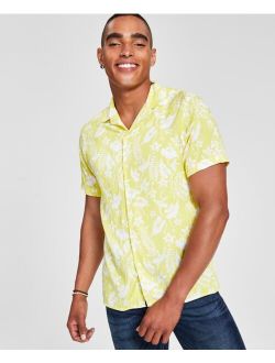 I.N.C. International Concepts Men's Regular-Fit Floral-Print Camp Shirt, Created for Macy's