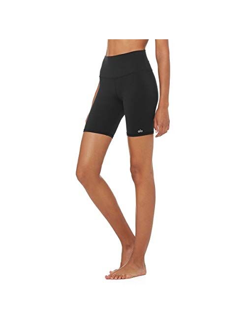 Alo Yoga Women's High Waist Biker Shorts, Black, XS