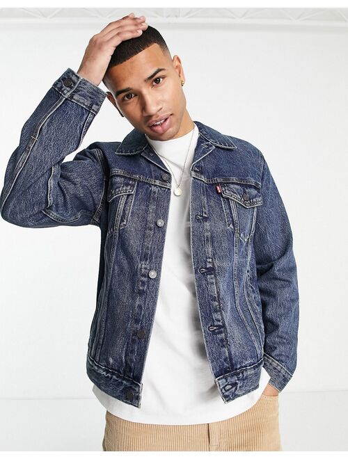 Levi's denim trucker jacket in mid blue