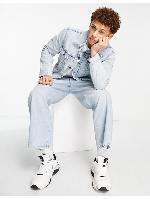 Levi's denim trucker jacket in light wash blue