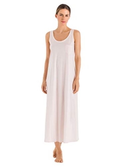 Women's Cotton Deluxe Long Tank Nightgown