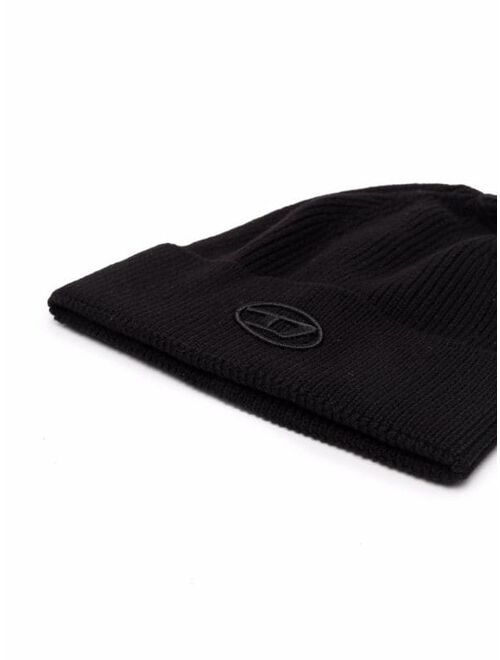 Diesel ribbed knitted beanie