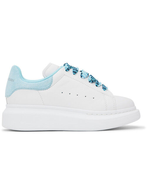 ALEXANDER MCQUEEN Kids White & Blue Oversized Sneakers