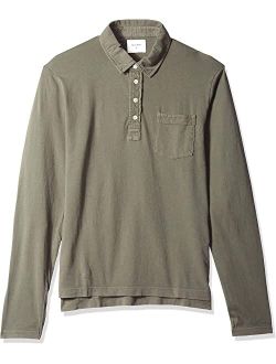 Men Long Sleeve Pensacola Polo Shirt with Pocket