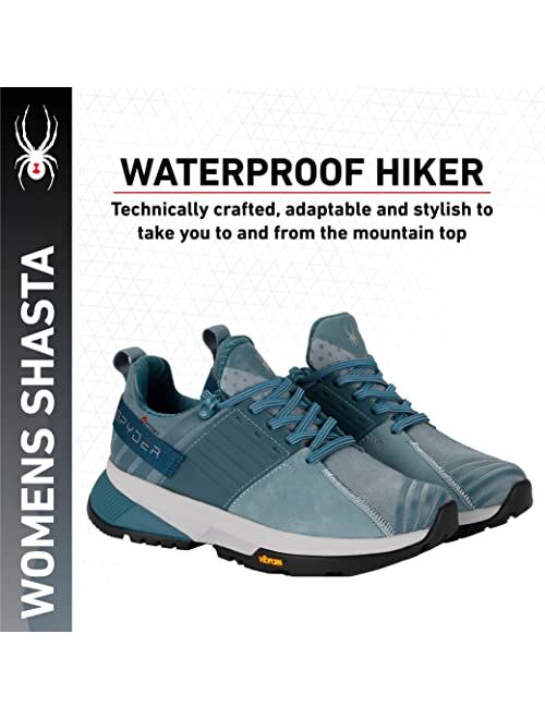 Spyder Womens Shasta Trail Shoe, Waterproof, Vibram Increased Traction