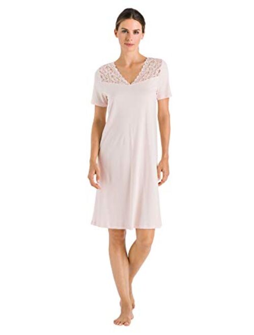 HANRO Women's Moments Short Sleeve Gown