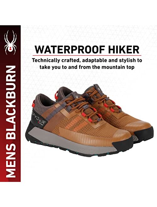 Spyder Mens Blackburn Hiking Shoe, Waterproof, Increased Traction