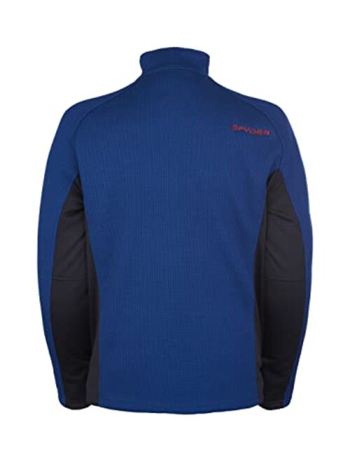 Spyder Men's Standard Outbound Half Zip Mid-Weight Mock Neck Sweater