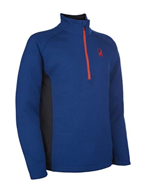 Spyder Men's Standard Outbound Half Zip Mid-Weight Mock Neck Sweater