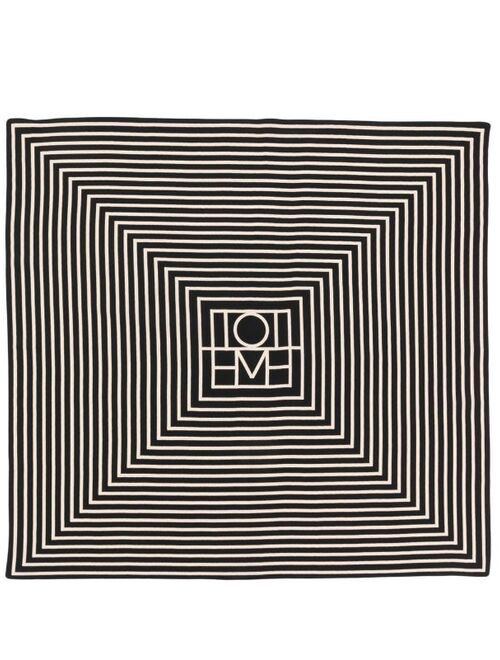 Toteme monogram-print silk scarf