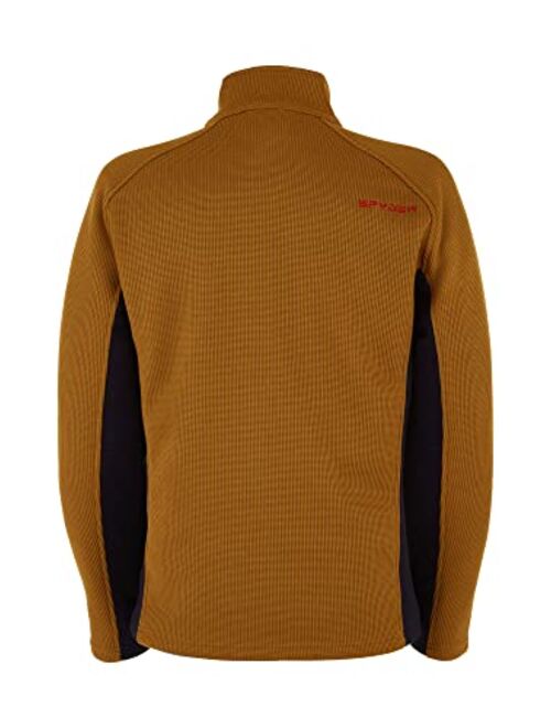 Spyder Men's Outbound Half Zip Mid-Weight Mock Neck Sweater