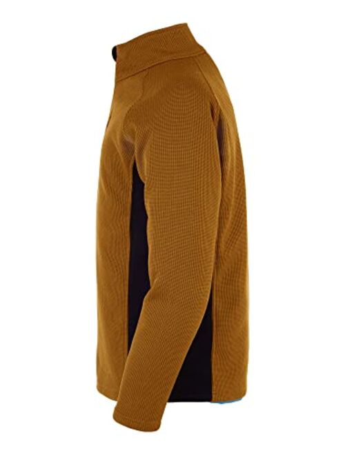 Spyder Men's Outbound Half Zip Mid-Weight Mock Neck Sweater