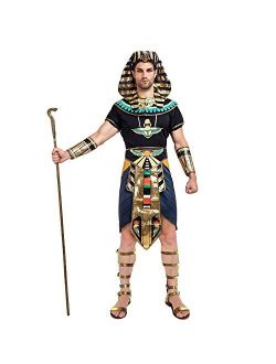 Egyptian King Pharaoh Deluxe Halloween Costume For Men Role-Playing Cosplay