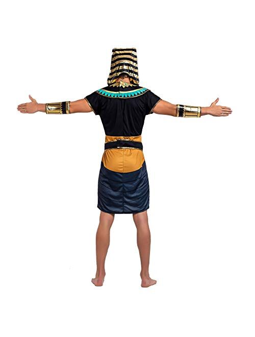 Spooktacular Creations Egyptian King Pharaoh Deluxe Halloween Costume For Men Role-Playing Cosplay