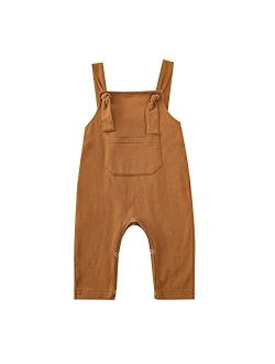 Aruzig Baby Boys Clothes for Gentleman Outfits Infant Boy Girl Suspender Pants Overalls Onepiece Jumpsuit Pocket Outfit