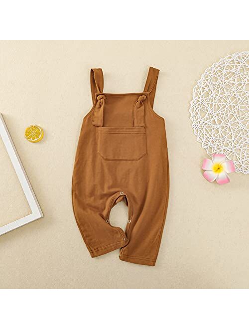 Aruzig Baby Boys Clothes for Gentleman Outfits Infant Boy Girl Suspender Pants Overalls Onepiece Jumpsuit Pocket Outfit