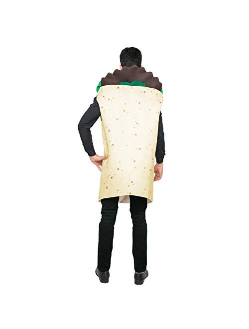 Spooktacular Creations Men Burrito Costume Adult Deluxe Set for Halloween Dress Up Party