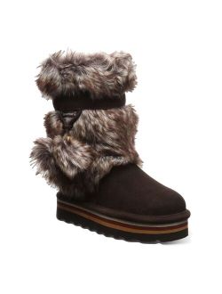 Retro Tama Girls' Faux Fur Winter Boots