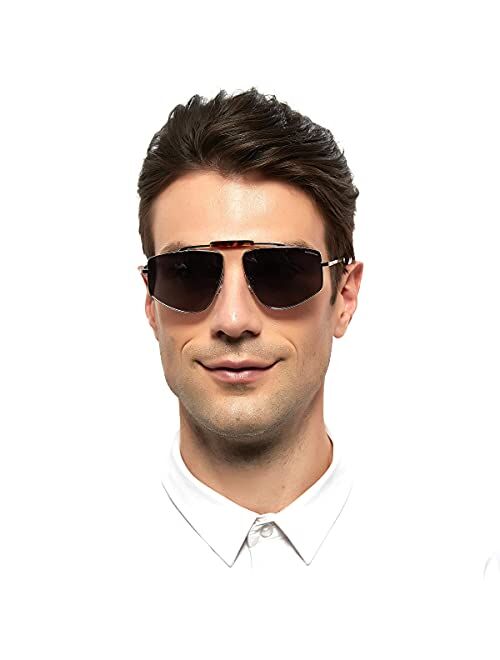 eyedventure Men's Aviator Sunglasses, Women's Oversized Sun Glasses, Rx Shades, Polarized UV400 Protection