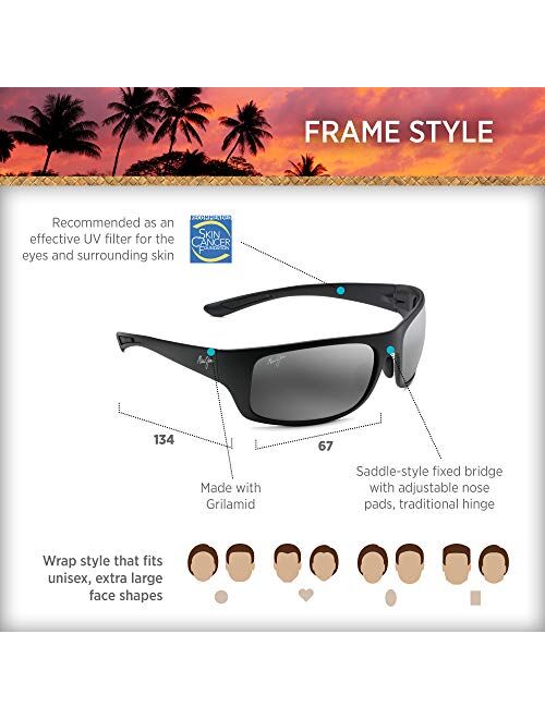 Maui Jim Women's Big Wave Wrap Sunglasses