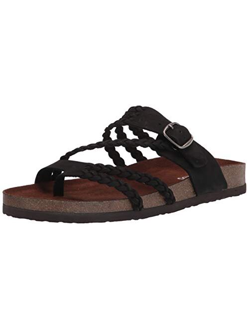 WHITE MOUNTAIN Shoes Hayleigh Leather Footbeds Sandal