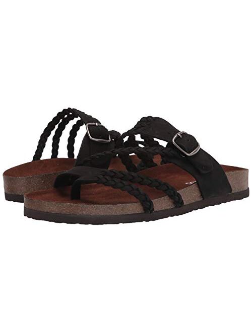 WHITE MOUNTAIN Shoes Hayleigh Leather Footbeds Sandal