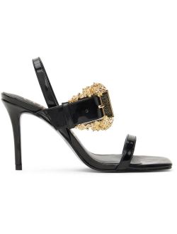 JEANS COUTURE Black Emily Heeled Sandals
