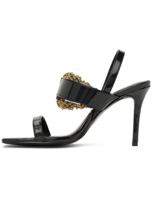 VERSACE JEANS COUTURE Black Emily Heeled Sandals