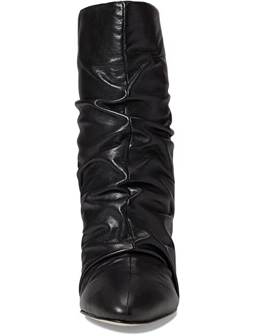 Matisse Colette Leather Pointed Toe Ruched Detailing Boot