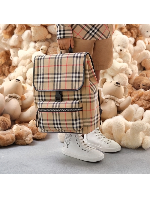 Burberry Kids check-pattern zip-fastening backpack