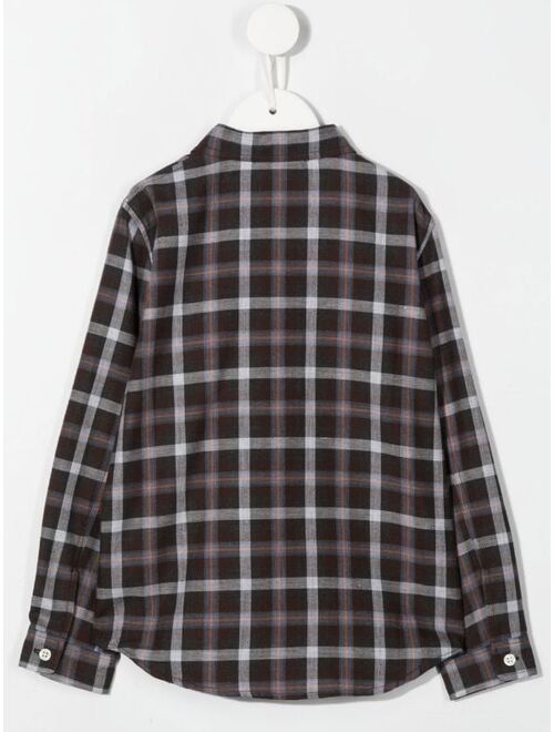 Bonpoint check-pattern long-sleeve shirt