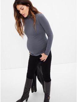 Maternity Lenzing Modal Funnel-Neck T-Shirt