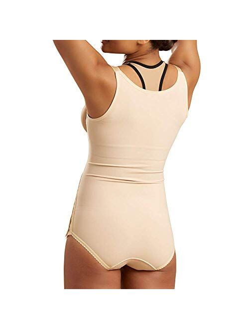 Marena Recovery Panty-Length Post Surgical Compression Girdle, High-Back - M, Black