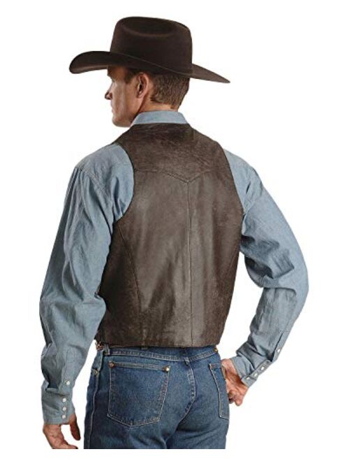 Scully Men's Whipstitch Lamb Leather Vest - 206-171